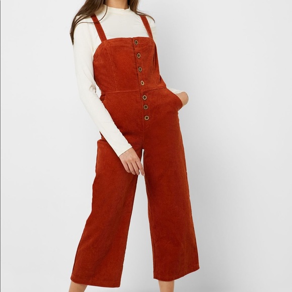 Forever 21 Pants - Forever 21 Burnt Orange Corduroy Jumpsuit
